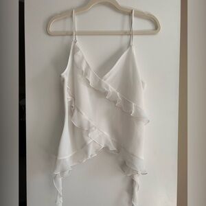 Wilfred White Ruffle Camisole